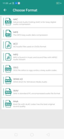 Audio Converter — MP3,M4A,WAV для Android — скриншот 4