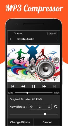 Audio : MP3 Compressor для Android — скриншот 3
