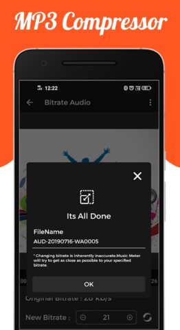 Audio : MP3 Compressor для Android — скриншот 4
