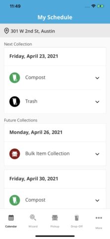 Austin Recycles для iOS — скриншот 3