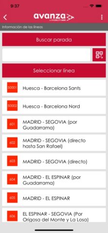 Avanzabus для iOS — скриншот 2