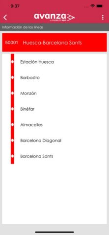 Avanzabus для iOS — скриншот 4