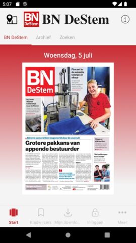 BN DeStem — Digitale krant для Android — скриншот 1