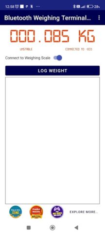 Весовой терминал BT 2.0 для Android — скриншот 3