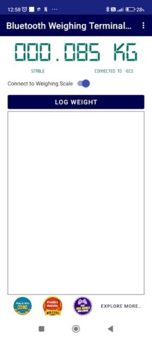 Весовой терминал BT 2.0 для Android — скриншот 4