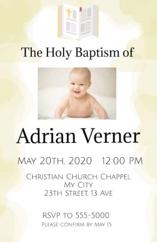 Baptism Invitations для Android — скриншот 4