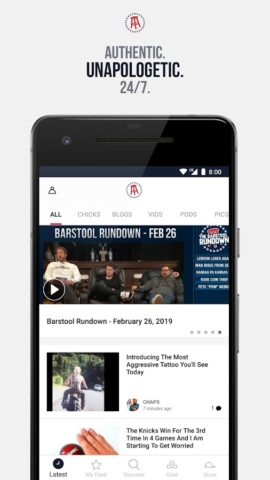 Barstool Sports для Android — скриншот 1