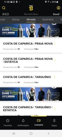 Beachcam для Android — скриншот 3