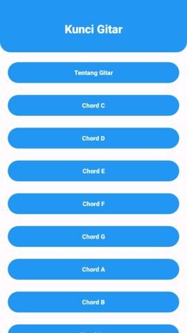 Belajar Kunci Gitar Pemula для Android — скриншот 1