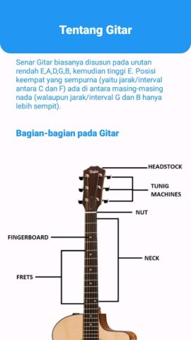 Belajar Kunci Gitar Pemula для Android — скриншот 2