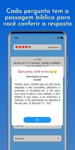 Perguntas e Respostas Bíblia для Android — скриншот 2