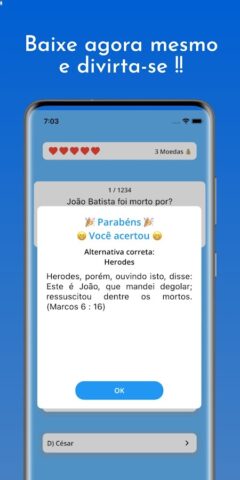 Perguntas e Respostas Bíblia для Android — скриншот 4