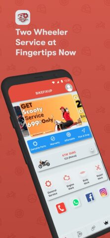 BikeFixup — Bike Service App для Android — скриншот 1