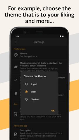 Двоичный калькулятор для Android — скриншот 5