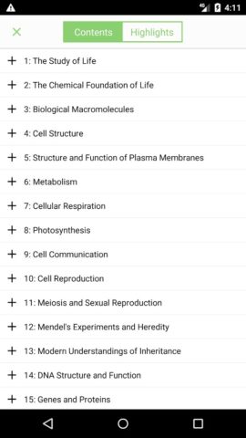 Biology Textbook для Android — скриншот 3