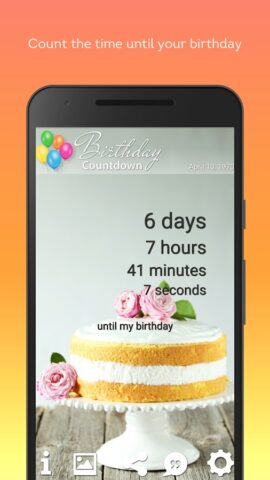 Birthday Countdown для Android — скриншот 5
