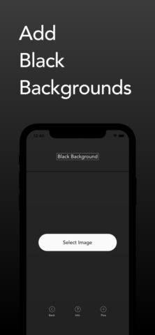 Black Background для iOS — скриншот 1