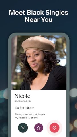 Black People Meet Singles Date для Android — скриншот 1