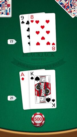 Blackjack для Android — скриншот 1