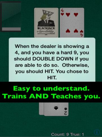 Blackjack Card Counting Trainer Free для iOS — скриншот 4