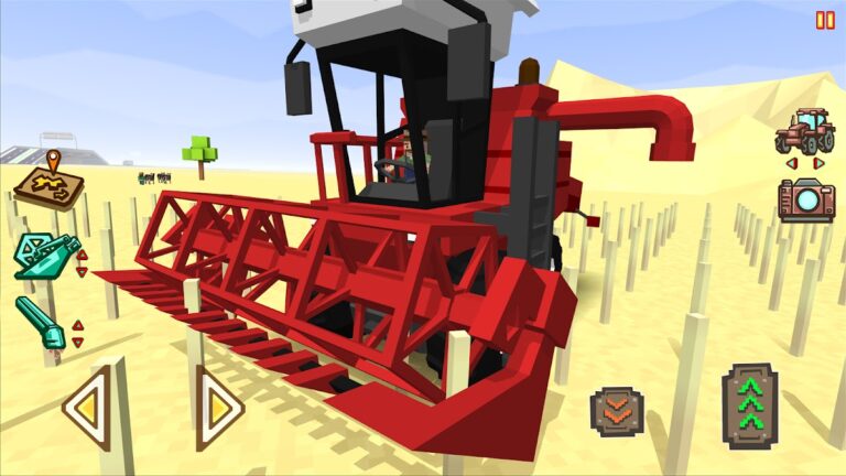 Blocky Farm Racing & Simulator для Android — скриншот 1