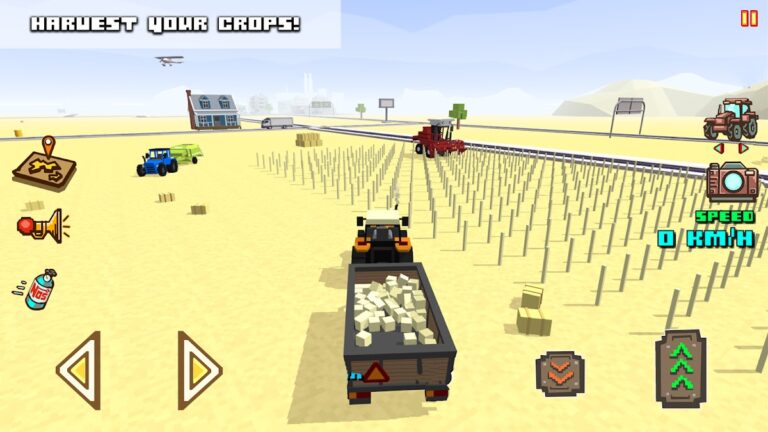 Blocky Farm Racing & Simulator для Android — скриншот 4