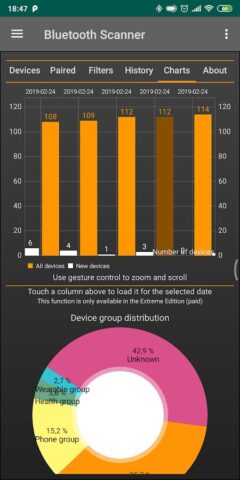 Bluetooth поиск — Scanner для Android — скриншот 4