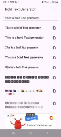 Bold Text Generator, Bold Font для Android — скриншот 2