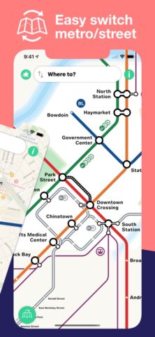 Boston T Subway Map & Routing для iOS — скриншот 2