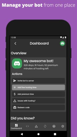 Bot Designer For Discord для Android — скриншот 3