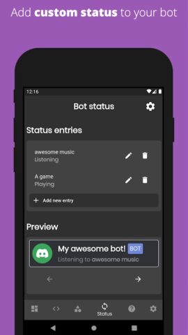 Bot Designer For Discord для Android — скриншот 5
