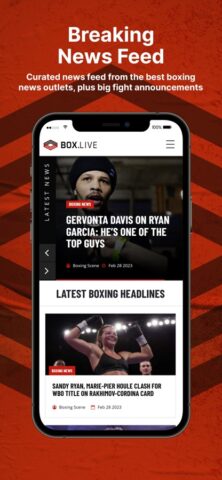 Box.Live — Boxing Schedule для iOS — скриншот 5