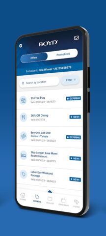 Boyd Rewards для Android — скриншот 4