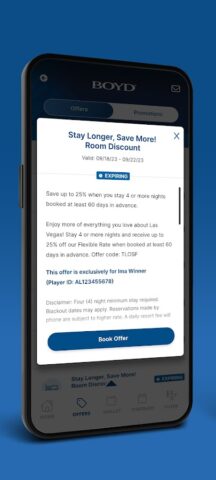 Boyd Rewards для Android — скриншот 5