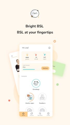 Bright BSL — Sign Language для Android — скриншот 1