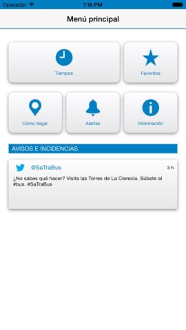 Bus Urbano Salamanca (BUS) для iOS — скриншот 1