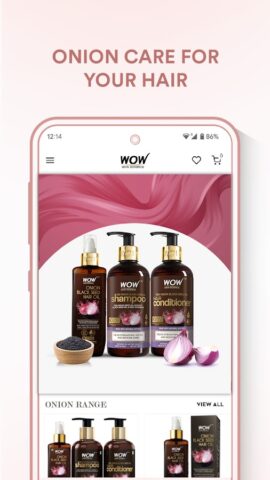 Buywow Online Beauty Shopping для Android — скриншот 1