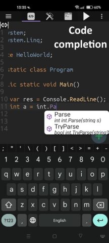 C# Shell .NET IDE для Android — скриншот 1