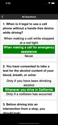 CA DMV Permit Test Now для iOS — скриншот 2