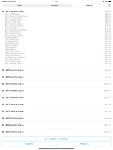 CATS Schedule для iOS — скриншот 2