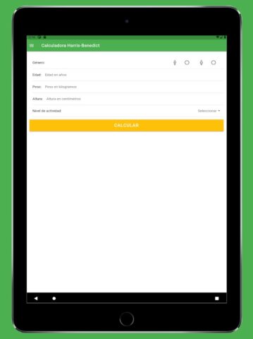 Calculadora Harris Benedict для Android — скриншот 4
