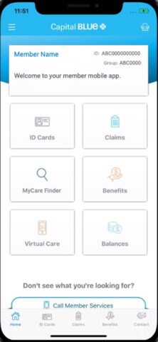 Capital Blue Cross для iOS — скриншот 1