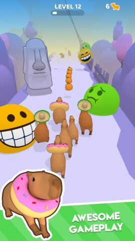 Capybara Rush для Android — скриншот 2