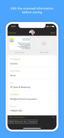 Card Scanner для iOS — скриншот 3