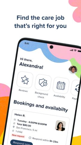 Care.com: Find Caregiving Jobs для Android — скриншот 1