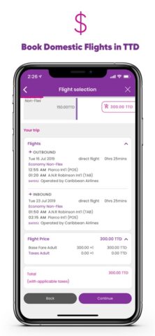 Caribbean Airlines для iOS — скриншот 3