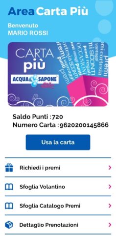 CartaPiù Acqua&Sapone для Android — скриншот 2