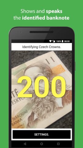 Cash Reader Определитель Купюр для Android — скриншот 1