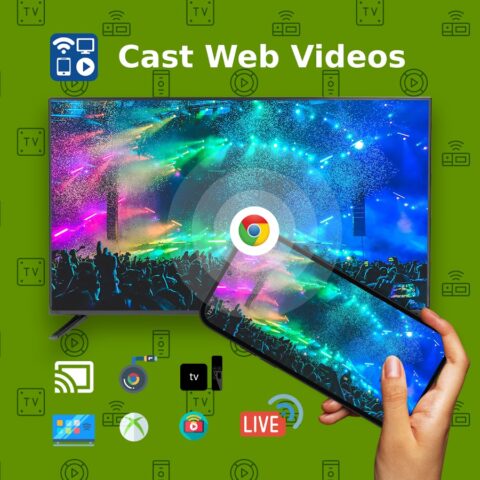Cast to TV+ Chromecast Roku TV для Android — скриншот 1