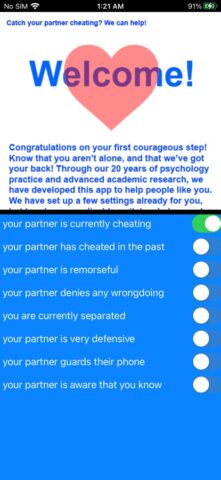 Catch Your Partner Cheating для iOS — скриншот 2